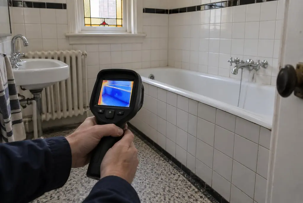 Lekdetectie Hillegom – onderzoek in een badkamer van een oudere woning