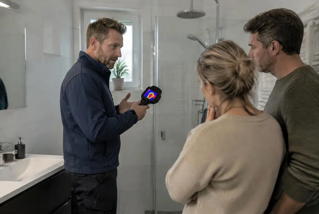 Lekdetectie Hillegom – specialist legt bevindingen uit aan bewoner